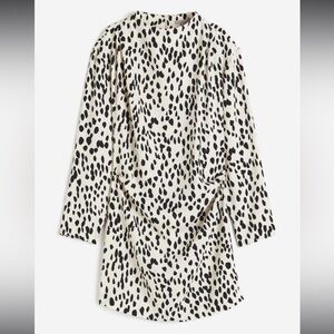 NWT Cream Spotted Draped Dress XL